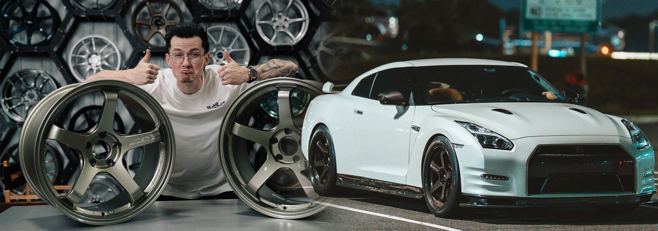 Advan GT 21x12.5 44 Center Lock Racing Titanium Black | A004